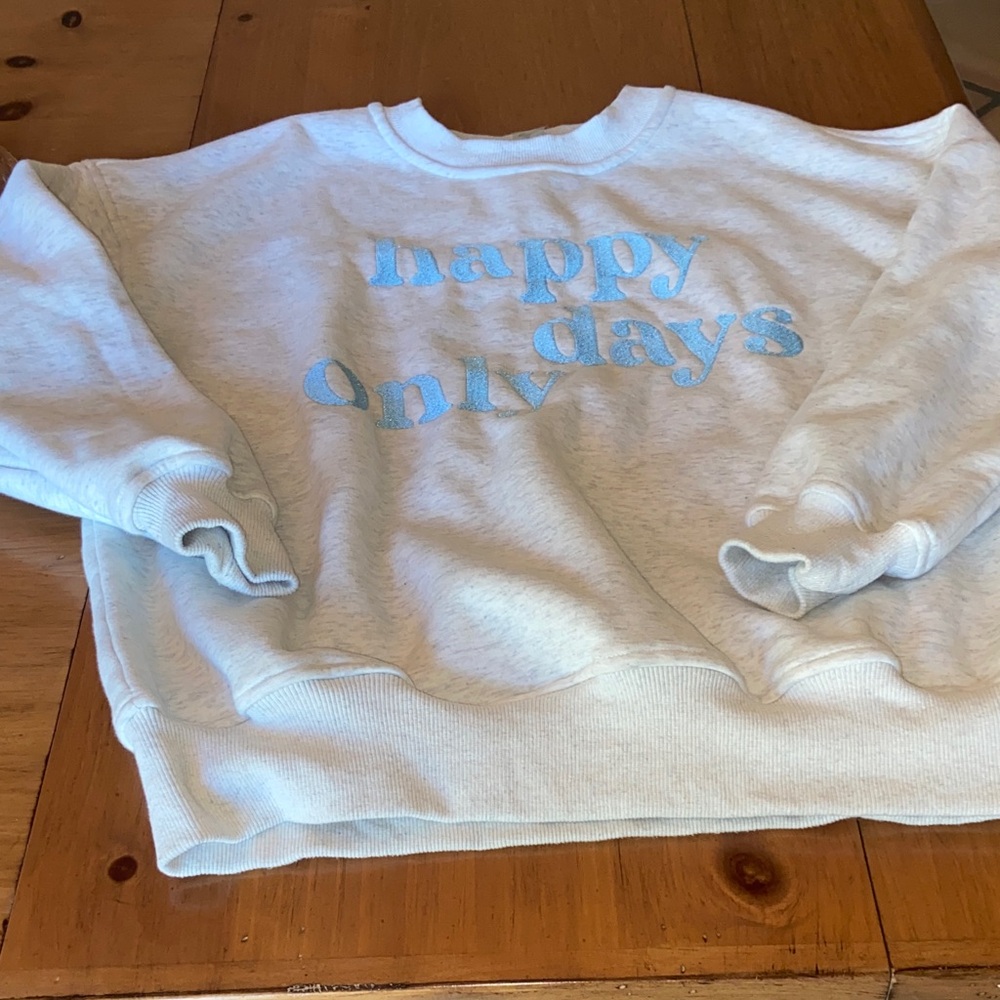 Light Gray Ladies Sweat shirt with Blue Text

Altared State AS Revival